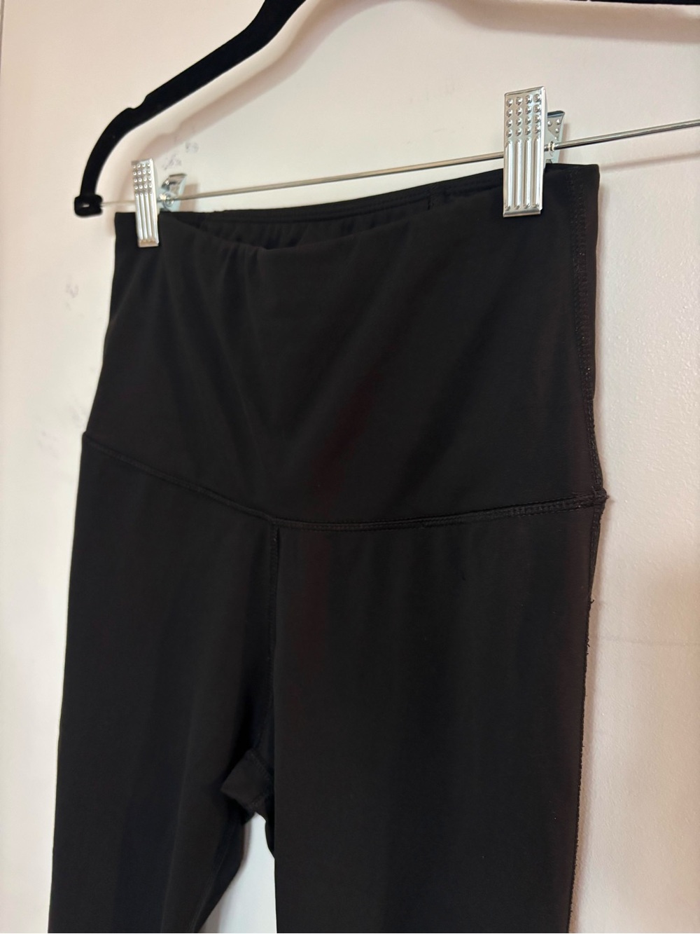 High-Waist Black Women's Leggings - Picture 2 of 4